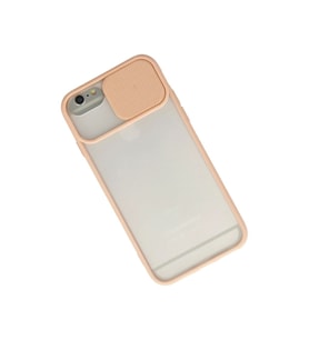 Apple İphone 6 Kılıf Palm Buzlu Kamera Sürgülü Silikon - Pembe