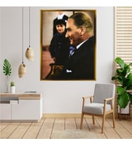 ÇERÇEVELİ ATATÜRK TABLO S129