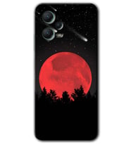 Redmi Note 12 5G Kılıf HD Desen Baskılı Kılıf - Kanlı Ay