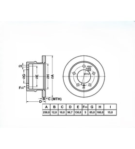 FREN DİSKİ ARKA LT35 M313