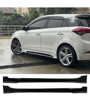 Hyundai i20 Custom Yan Marşpiyel Seti Plastik 2 Adet Mat Siyah 2014 2015 2016 2017 2018 karlık+ek+bodykit