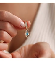 14 Ayar Göz Charm Uç ( Bilezik-Kolye)