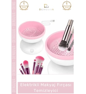 #FırçaTemizleyici Usb Şarjlı Hızlı Nazik Temizleyen Zarar Vermez Elektrikli Otomatik Makyaj Fırçası