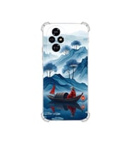 PrintiFy Huawei Honor200 ile Uyumlu Simya Serisi Sonsuz Akış Tasarımlı Uv Baskılı Köşe Korumalı Antişok Kılıf