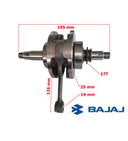 Bajaj Discover 150 Krank Komple Je531003 Orj