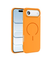 Apple iPhone 17 Air Uyumlu Kılıf M-safe Şarj Özellikli Zore Meta Kapak (Turuncu)