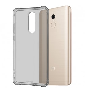Blogy Red MI 5 Plus ile Uyumlu Crystal Fit Kılıf Smoke Black