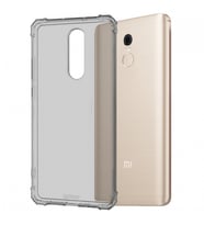 Blogy Red MI 5 Plus ile Uyumlu Crystal Fit Kılıf Smoke Black