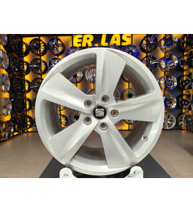 4 Adet SEAT ORIJINAL 7.5*17 5*112 ET51 57.1 SILVER JANT REVİZE EDİLMİŞ (Takım)