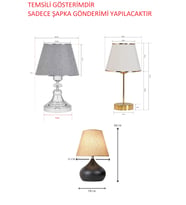 MİNİMALİST SMALL ABAJUR ŞAPKASI - YEDEK ŞAPKA - ABAJUR BAŞLIĞI -KUMAŞ BAŞLIK