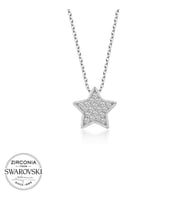 Swarovski Taşlı Gümüş Yıldız Bayan Kolye