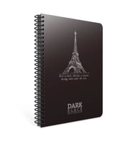 GIPTA DARK PLASTİK SP. PP KAPAK DEFTER 17X24 50YP. ÇİZGİSİZ DEFTER