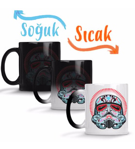 Star Wars Fresh Drawing Sihirli Kupa Bardak Porselen