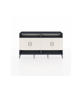 Arges Konsol 6 Raflı 4 Kapaklı 176x30x99 Antrasit-Aytaşı