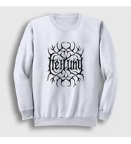 Presmono Unisex Beyaz Logo V2 Heilung Sweatshirt 148853tt (Beyaz)