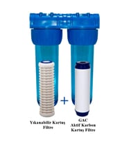 Pislik Tutucu ve Koku Giderici Yıkanabilir Kartuşlu Filtre (Siyah - Beyaz)