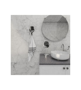 Decorev DC5052 Dekoratif Yapıştırmalı Banyo Mutfak Metal Kancalı Askı Siyah