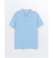 LCW Kids Mavi Polo Yaka Erkek Çocuk Tişört
