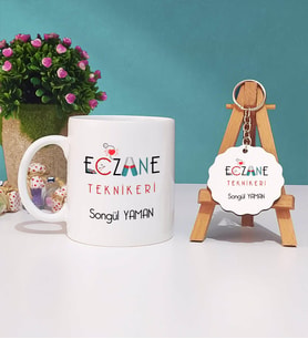 Eczane Teknikeri Kupa Bardak ve Anahtarlık