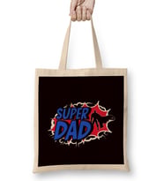 Super Father Dad Daddy Poppa Papa Husband Stepdad Grandpa Bez Çanta Uzun Saplı