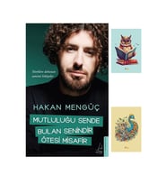 Mutluluğu Sende Bulan Senindir Ötesi Misafir - Hakan Mengüç 9786254418891 Not Defterli Seti (Krem)