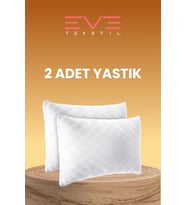Eve Tekstil - 2 Adet Diamond Kalite Kapitone Yastık 50x70 cm 800 gr
