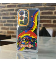 Samsung S24 Ultra 3d Digital Baskılı Aynalı Darbe Emici Tam Koruma Şeffaf Mika Telefon Kılıfı