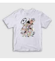 Presmono Unisex Çocuk Beyaz Niupi Futbol Anime Kaptan Captain Tsubasa T-Shirt 325519tt