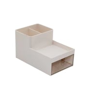 TEK ÇEKMECELİ + 3 BÖLMELİ  PLASTİK MAKYAJ - TAKI ORGANİZER 16X9.5CM - Y: 5--9.5CM (5343)