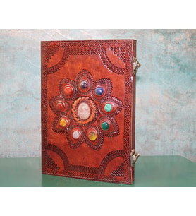 Taşlı Deri Defter Ksk3157