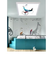Rock Man Ledli Avize-60x60 Led Panel Tasarım Kare Led Avize-60w-6500k- Genç Işıklandırma