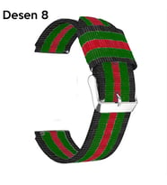 22MM Gear S3 Watch 4 -GT2 GT2E 46MM Kayış Kordon Nylon Watch 3 45MM-(5775) — Renk: Desenli 8