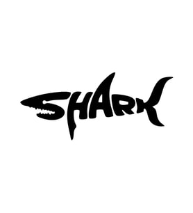 Shark Köpek Balığı Sticker 17x17 Cm Siyah