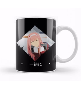 Zero Two From Darling In The Franxx Issho Ni Kupa Bardak Porselen