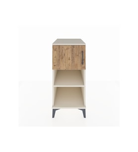 Kronos Komodin 2 Raflı Tek Kapaklı 44x59x96 Aytaşı-Çam