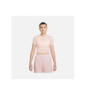 Sportswear Essential Slim Crop-Top Pembe Kadın Tişört