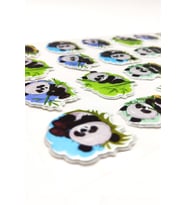 Sticker Kabartmalı A4 Boyutunda Stiker Defter, Planlayıcı Etiket -(Lim105)- Panda