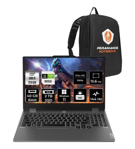 Lenovo Loq i5 12450HX RTX 3050 Gaming Laptop 40GB RAM 2TB SSD 15.6" FHD 144Hz Win11 Pro + Per4 Çanta 83GS0099TRP404