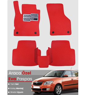 SKODA FABİA 2 (2007-2014) Uyumlu EVA Paspas Tam Set–Oto Paspas,Araca Özel,Kolay Montaj