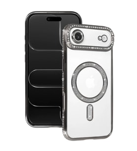 Newface Apple iPhone 17 Air Joke Simli Magneticsafe Kılıf - Gümüş