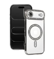 Newface Apple iPhone 17 Air Joke Simli Magneticsafe Kılıf - Gümüş