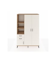 Hyperion Gardrop 5 Raflı 2 Çekmeceli Tek Askılı 132x44x195 Çam-Aytaşı