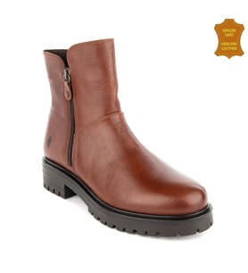 Hush Puppies Eretria 725029 Gerçek Deri, Anatomik, Kadın Bot Taba