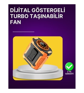 Mey İthalat® 100 Kademeli Hız Ayarlı Taşınabilir Bel ve Boyun Fanı