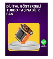 Mey İthalat® 100 Kademeli Hız Ayarlı Taşınabilir Bel ve Boyun Fanı