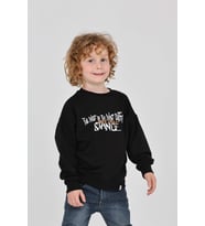 Toontoy Erkek Çocuk Tnty Design Baskılı Sweatshirt (Siyah)