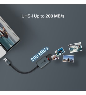 TP-LINK UA430 USB 3.0 Type-A SD ve microSD Kart Okuyucu