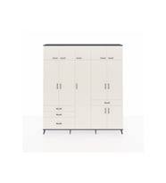 Arges Gardrop 11 Raflı 4 Çekmeceli 2 Askılı 220x30x243 Antrasit-Aytaşı