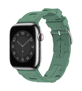 Apple Watch 44/45/46/49mm Kordon Silikon KatKat Kordon 92 2/3/4/5/6/se/7/8/9/10/ (Petrol Yeşili)