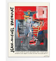 Jean-Michel Basquiat Duvar Posteri, Modern Sanat, Sanat Serisi Poster - Kalın Kağıt - Çerçevesiz;50 X 70 Kırmızı